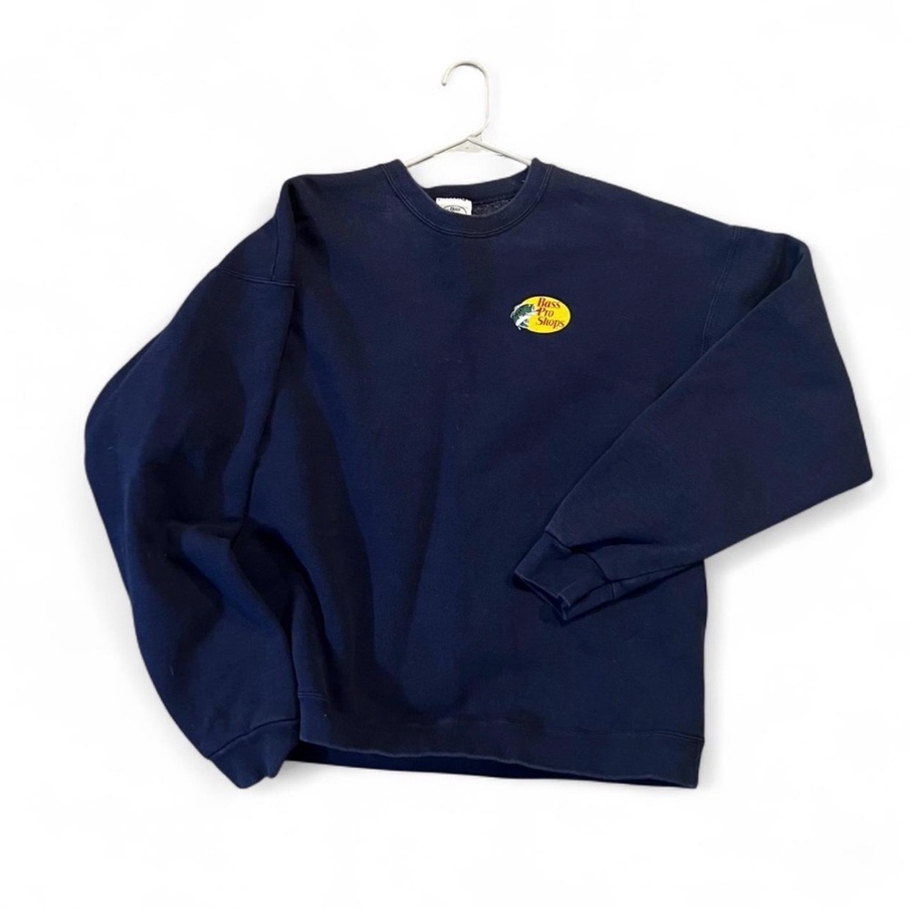 Vintage Bass Pro Shops Dark Blue  Crewneck